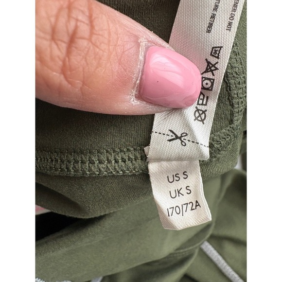 FP Movement Leggings Olive Green White You're a Peach - Picture 5 of 6